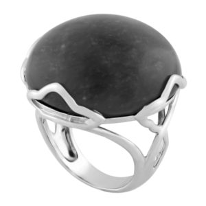 Sterling Silver Obsidian “Mental Clarity” Ring