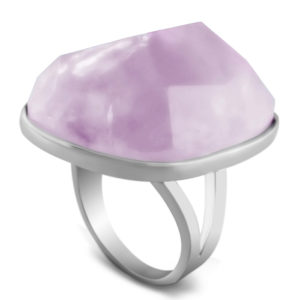 Sterling Silver Rose Quartz "Destiny" Ring