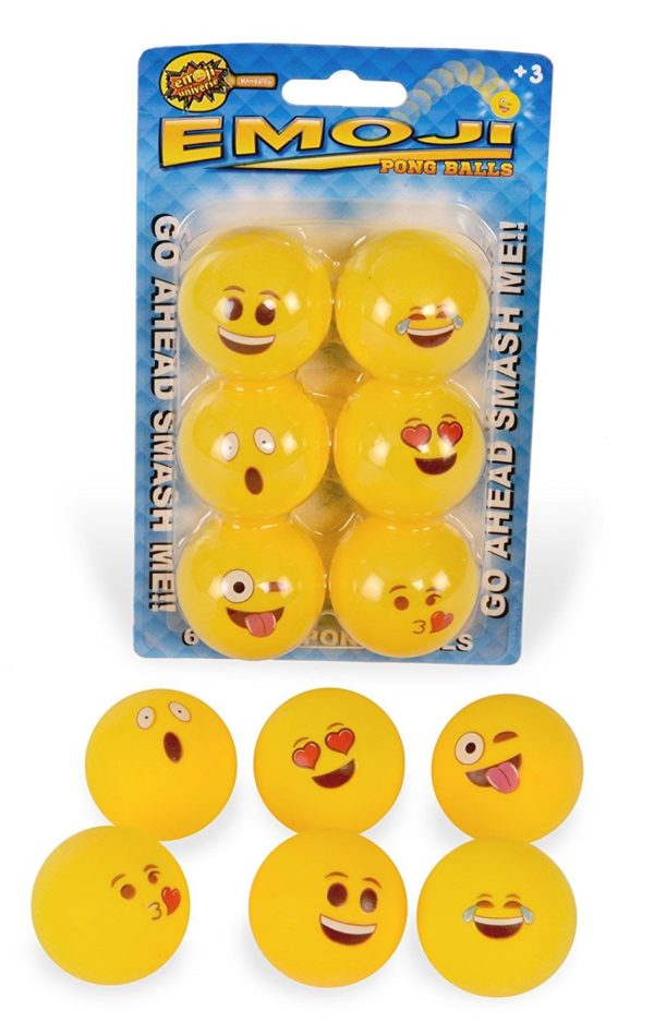 Emoji Pong Balls  (Table Tennis Balls - Pack of 6) - Image 3