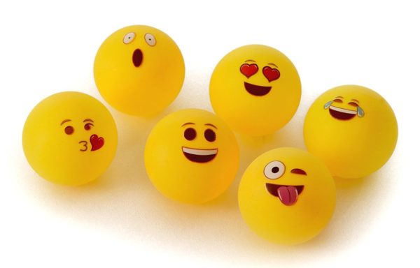 Emoji Pong Balls  (Table Tennis Balls - Pack of 6) - Image 2