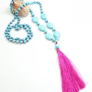 TURQUOISE KNOTTED MALA