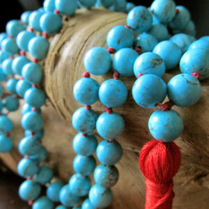 Handmade "Royal Queen" Turquoise knotted Mala