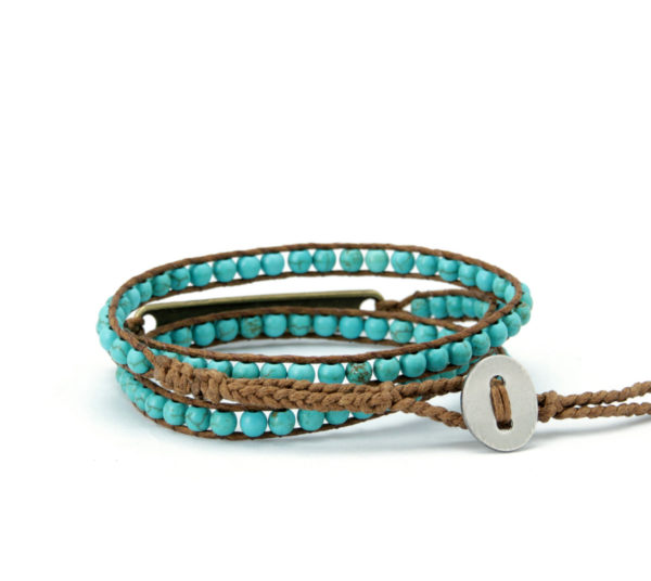 Handmade Turquoise "Will Power" Bracelet - Image 2