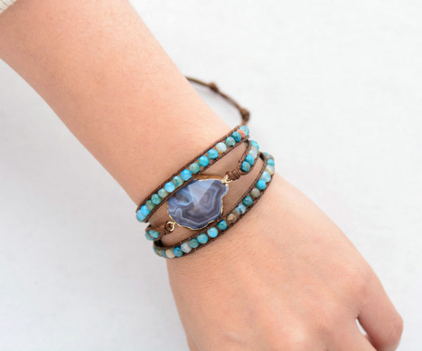 Handmade "Full Moon" Onyx Bracelet - Image 2
