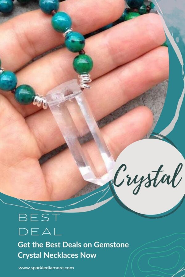 Zoisite and Clear Quartz Necklace for Abundance
