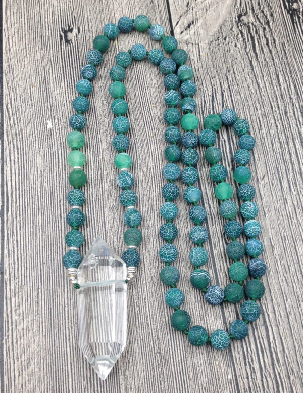 "Always Blessed" Agate Necklace - Image 2