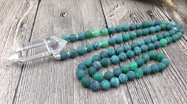 "Always Blessed" Agate Necklace - Image 3