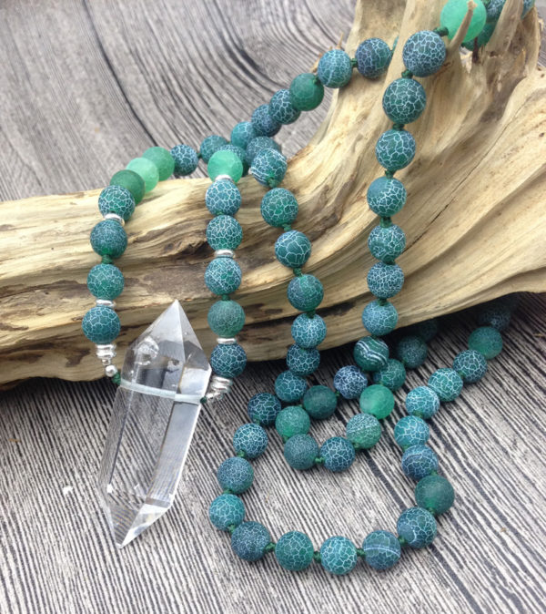 "Always Blessed" Agate Necklace - Image 4