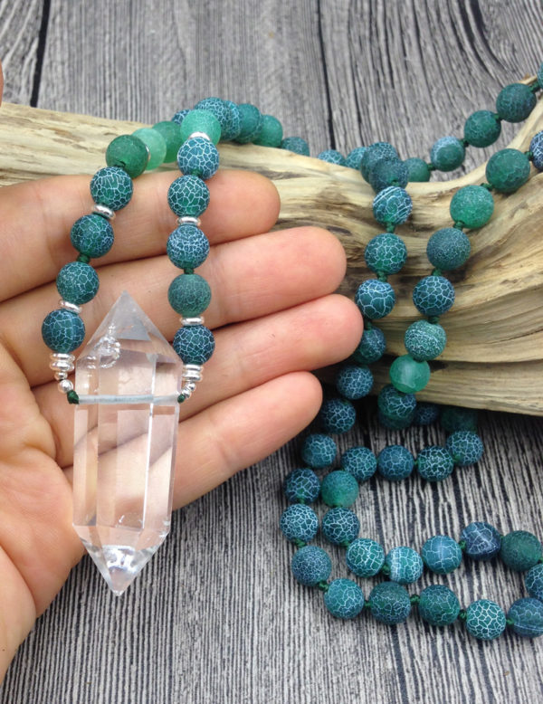 "Always Blessed" Agate Necklace - Image 5