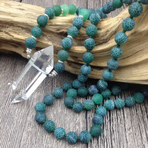 "Always Blessed" Agate Necklace