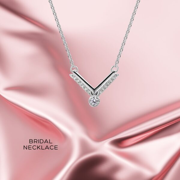 Bride Sterling Silver Necklace • Friendship Necklace • Minimalist Necklace •  For Her - Image 2