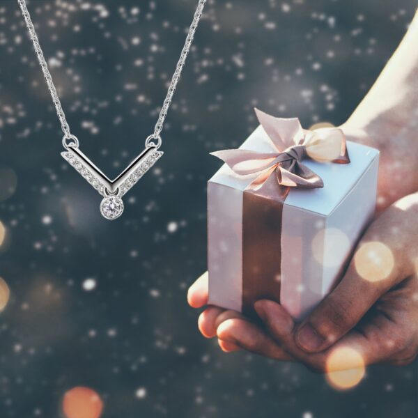 Sterling Silver Minimalist Solitaire Necklace
