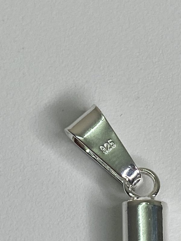 Sterling Silver Tubular Cross Pendant - Image 4