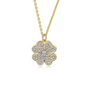 Sterling Silver Good Luck Clover Necklace
