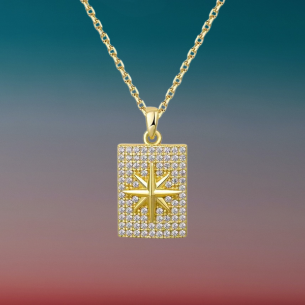 Gold Minimalist "Intuition Necklace" ~ Gold Starburst Necklace, Minimalist Necklace, Layered Necklace, Gift for her - Image 5