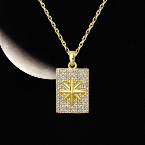 Gold Minimalist "Intuition Necklace" ~ Gold Starburst Necklace, Minimalist Necklace, Layered Necklace, Gift for her - Image 4