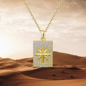 Gold Starburst Necklace • 14K Gold over 925 Sterling Silver • Celestial Jewelry