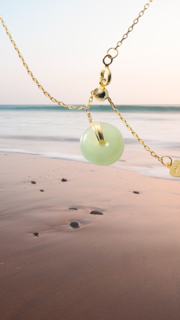 Jade Gourd Necklace • 14K Gold Chain • Abundance main image 0