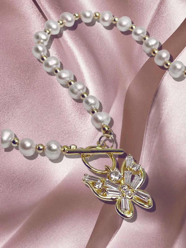 Butterfly Freshwater Bliss Pearl Necklace - Image 5
