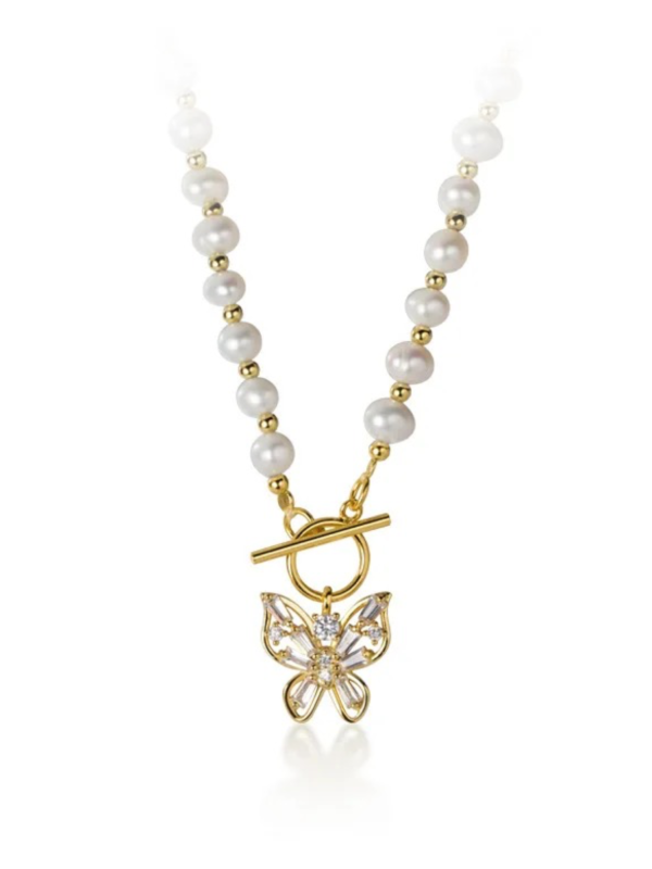 Butterfly Freshwater Bliss Pearl Necklace - Image 7
