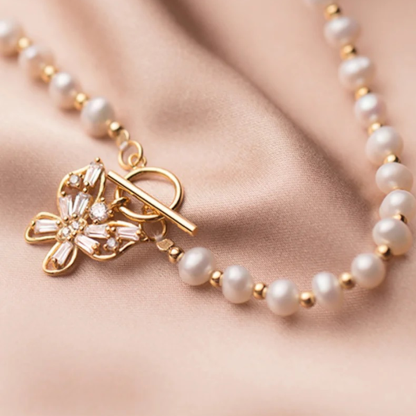 Butterfly Freshwater Bliss Pearl Necklace - Image 8