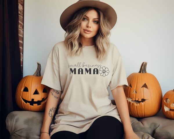 Recycled Organic Tee, Small Business Mama Shirt, Boss Mom Shirt, Boss Mama Tee, Entrepreneur T-shirt - Image 4