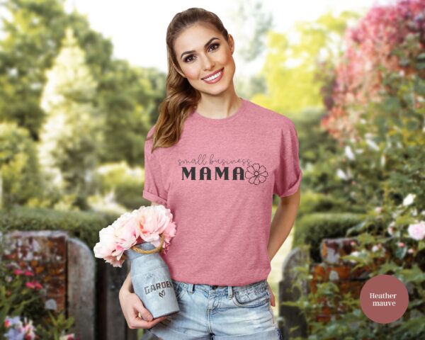 Recycled Organic Tee, Small Business Mama Shirt, Boss Mom Shirt, Boss Mama Tee, Entrepreneur T-shirt - Image 10