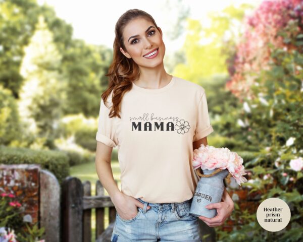 Recycled Organic Tee, Small Business Mama Shirt, Boss Mom Shirt, Boss Mama Tee, Entrepreneur T-shirt - Image 9