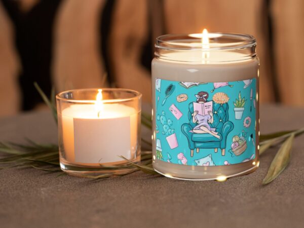 Collection of scented candles with diverse fragrances