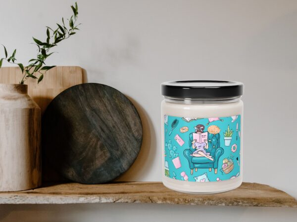 Variety of scented candles with different fragrances