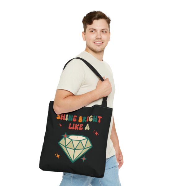 The Shine Bright Like a Diamond Retro Tote Bag: Uniting Teams in Style - Image 11