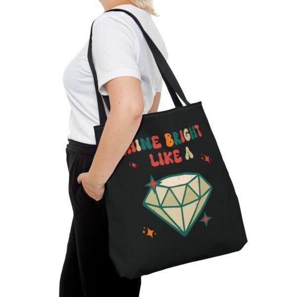 The Shine Bright Like a Diamond Retro Tote Bag: Uniting Teams in Style - Image 12