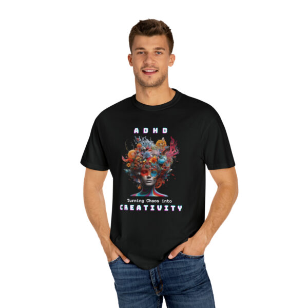 ADHD Shirt Adult adhd made by an ADHDer Comfort Color 1717 shirt adhd Shirt creative mind tee adhd organization Mental Health Tee - Image 19
