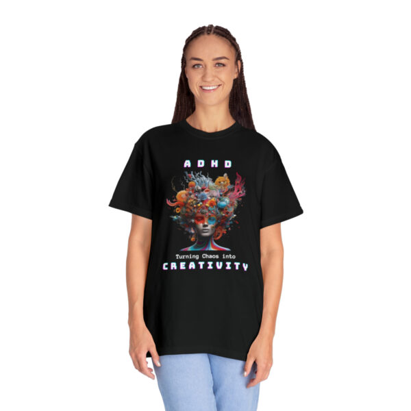 ADHD Shirt Adult adhd made by an ADHDer Comfort Color 1717 shirt adhd Shirt creative mind tee adhd organization Mental Health Tee - Image 20