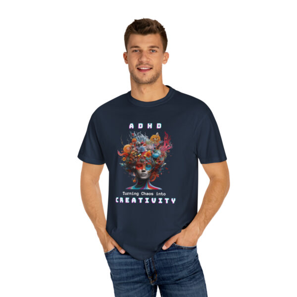 ADHD Shirt Adult adhd made by an ADHDer Comfort Color 1717 shirt adhd Shirt creative mind tee adhd organization Mental Health Tee - Image 23