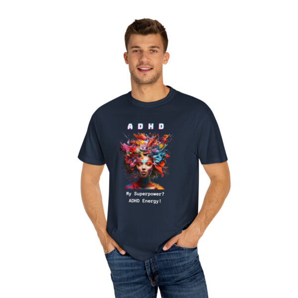 ADHD Shirt Adult adhd made by an ADHDer Comfort Color 1717 shirt adhd Shirt creative mind tee adhd organization Mental Health Tee - Image 23