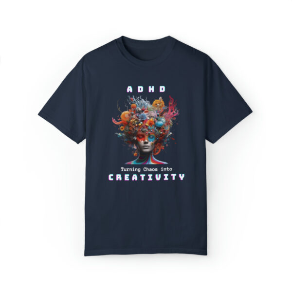 ADHD Shirt Adult adhd made by an ADHDer Comfort Color 1717 shirt adhd Shirt creative mind tee adhd organization Mental Health Tee - Image 21