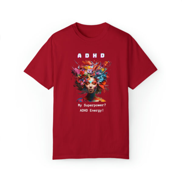 ADHD Shirt Adult adhd made by an ADHDer Comfort Color 1717 shirt adhd Shirt creative mind tee adhd organization Mental Health Tee - Image 45