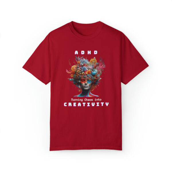 ADHD Shirt Adult adhd made by an ADHDer Comfort Color 1717 shirt adhd Shirt creative mind tee adhd organization Mental Health Tee - Image 45