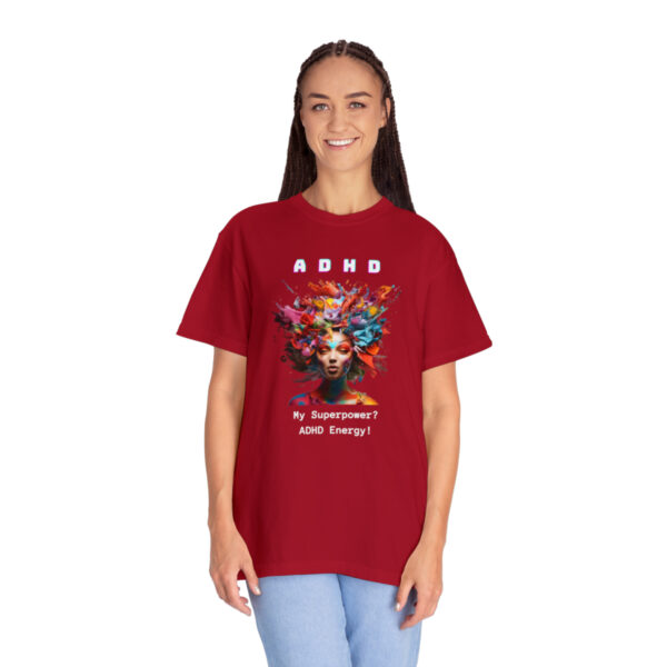 ADHD Shirt Adult adhd made by an ADHDer Comfort Color 1717 shirt adhd Shirt creative mind tee adhd organization Mental Health Tee - Image 48