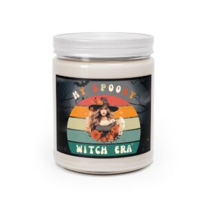 Candle party favor Spooky home decor Spooky basket for her Bad witch vibes halloween candle era natural scented candles witchy decor