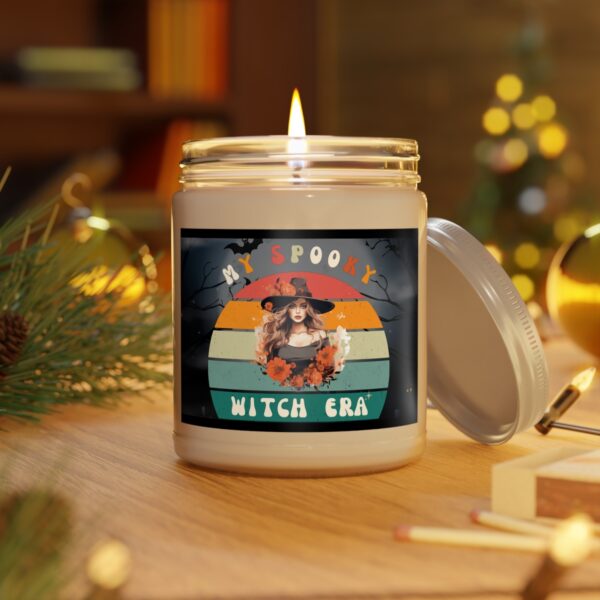 Candle party favor Spooky home decor Spooky basket for her Bad witch vibes halloween candle era natural scented candles witchy decor - Image 6