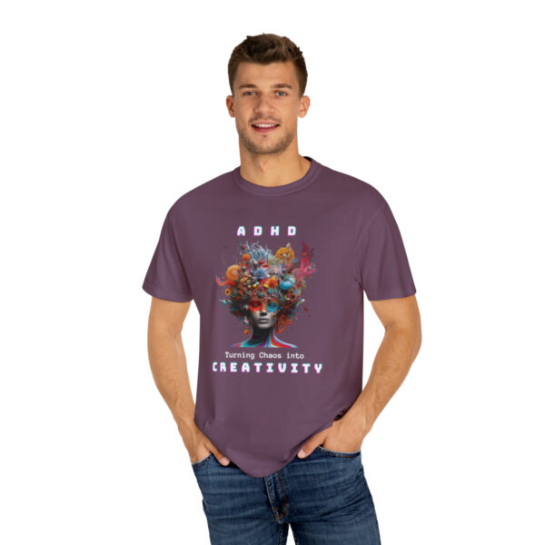ADHD Shirt Adult adhd made by an ADHDer Comfort Color 1717 shirt adhd Shirt creative mind tee adhd organization Mental Health Tee - Image 39