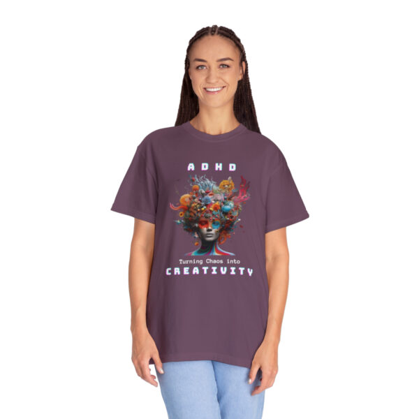ADHD Shirt Adult adhd made by an ADHDer Comfort Color 1717 shirt adhd Shirt creative mind tee adhd organization Mental Health Tee - Image 40