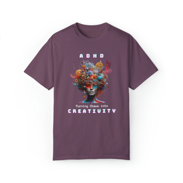 ADHD Shirt Adult adhd made by an ADHDer Comfort Color 1717 shirt adhd Shirt creative mind tee adhd organization Mental Health Tee - Image 37