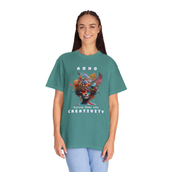 ADHD Shirt Adult adhd made by an ADHDer Comfort Color 1717 shirt adhd Shirt creative mind tee adhd organization Mental Health Tee - Image 16