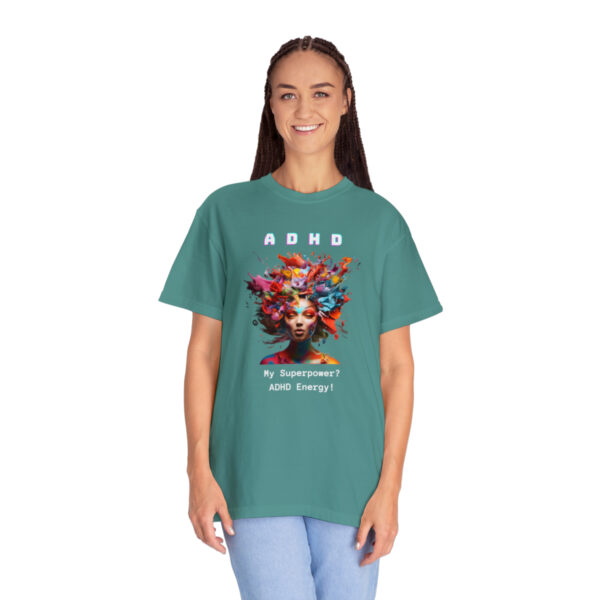 ADHD Shirt Adult adhd made by an ADHDer Comfort Color 1717 shirt adhd Shirt creative mind tee adhd organization Mental Health Tee - Image 16