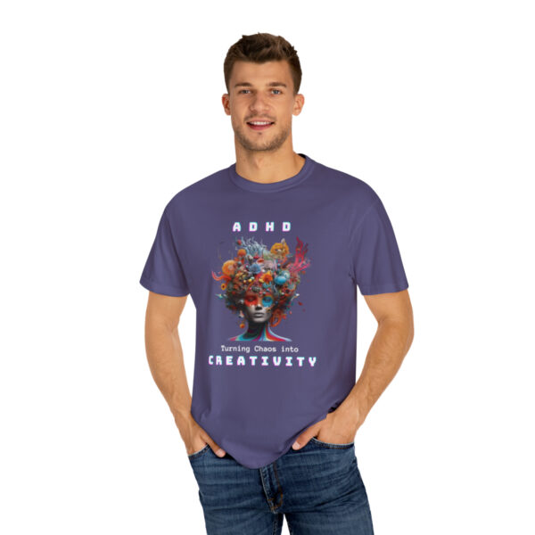 ADHD Shirt Adult adhd made by an ADHDer Comfort Color 1717 shirt adhd Shirt creative mind tee adhd organization Mental Health Tee - Image 31