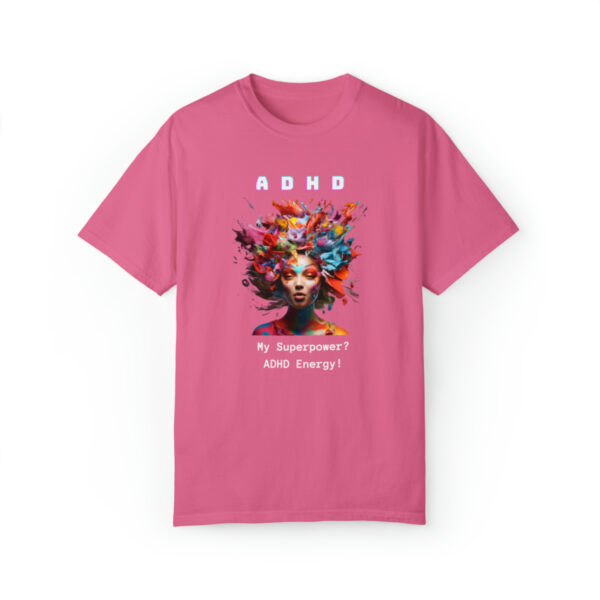 ADHD Shirt Adult adhd made by an ADHDer Comfort Color 1717 shirt adhd Shirt creative mind tee adhd organization Mental Health Tee - Image 33