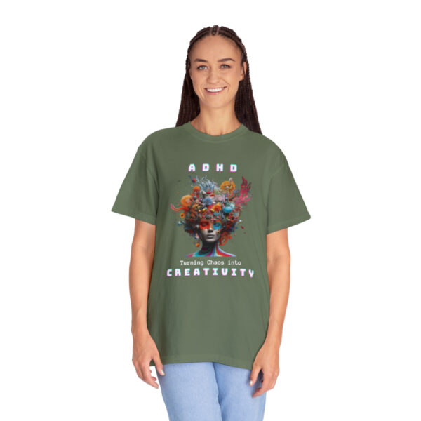 ADHD Shirt Adult adhd made by an ADHDer Comfort Color 1717 shirt adhd Shirt creative mind tee adhd organization Mental Health Tee - Image 12
